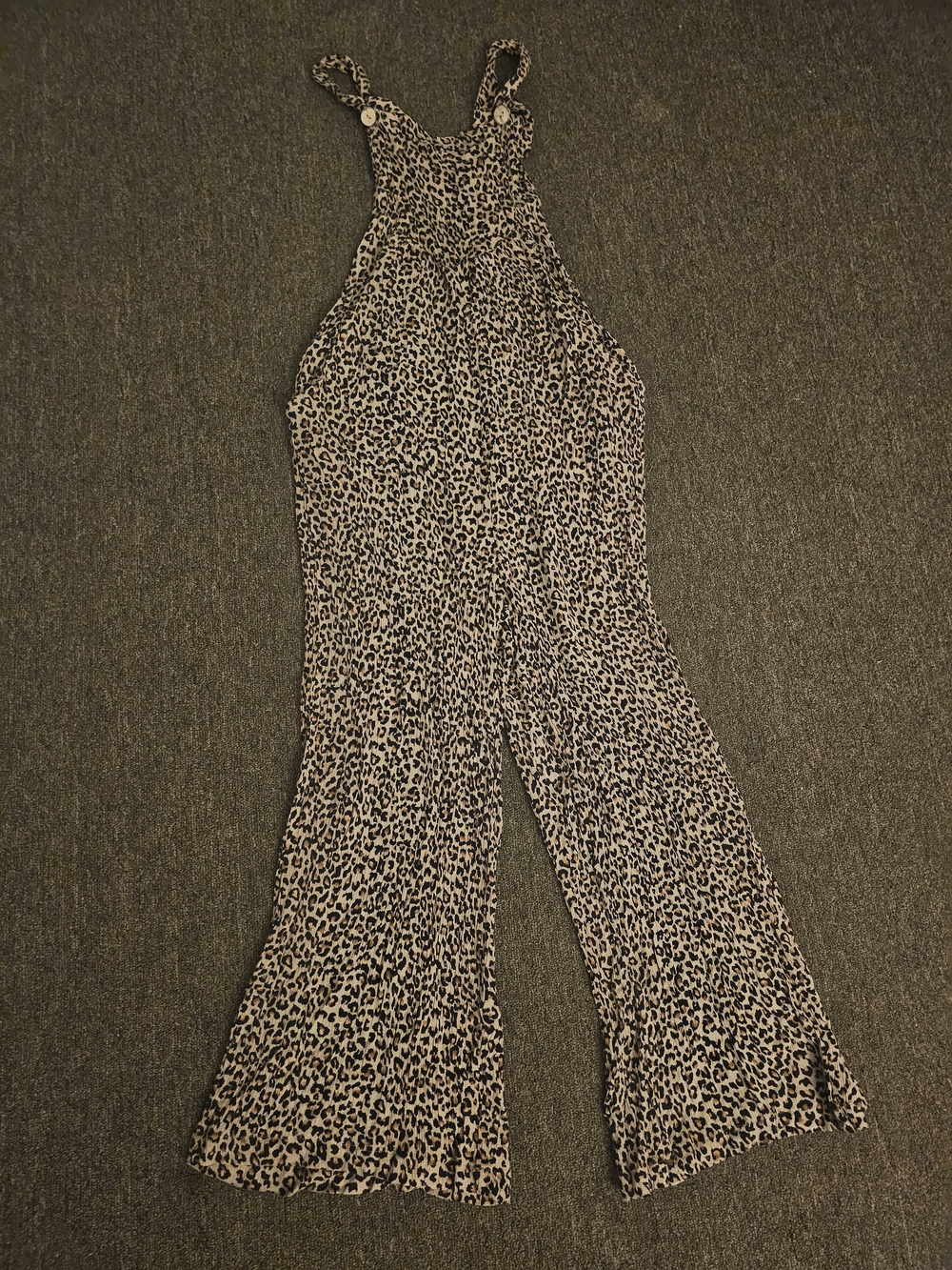 Jodifl Leopard Print Wide-Leg Jumpsuit – Size Small - Picture 2 of 4